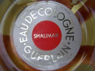 Guerlain Eau De Cologne Vintage 6 Oz Fragrance Shalimar Vanity 