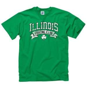  Illinois Fighting Illini Marauder St. Pattys Day T Shirt 