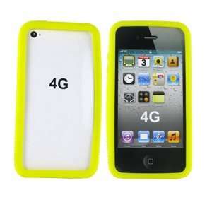    SILICON FRAME IPHONE 4 YELLOW 8021: Cell Phones & Accessories