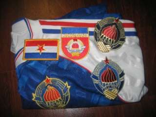   Jersey SHIRT 80s JUGOSLAVIJA SFRJ Soccer Football PATCHES  