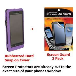  Purple Motorola Droid 2 A955 Snap on Cover Faceplate, 2 