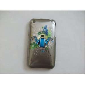  iPhone 3G Blue and Green Vine with Scorpion Legs Grey Hard 