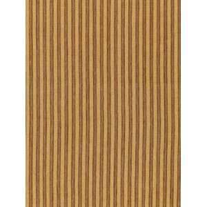 Schumacher Sch 54173 Wainscott Linen Stripe   Pecan Fabric 