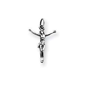  Corpus Crucified Christ Sterling Silver Charm Jewelry