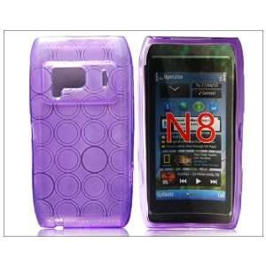   TPU Silicone Case Cover for Nokia N8 Purple Cell Phones & Accessories