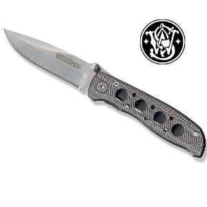  Smith and Wesson Folding Knife Cuttin Horse OPS Silver 