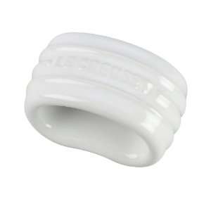 Le Creuset Stoneware Napkin Ring, White