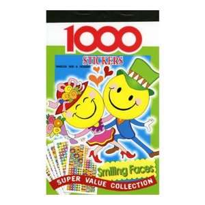 Smile Face Series Assorted Sticker (1000/Pack), Case Pack 