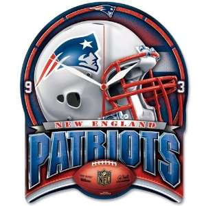   : New England Patriots High Definition Wall Clock: Sports & Outdoors