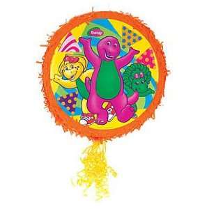  Party Supplies   Barney Pull String Pinata: Toys & Games
