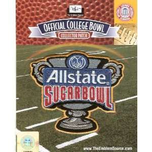  2012 NCAA Allstate Sugar Bowl Patch   Michigan vs Virginia 