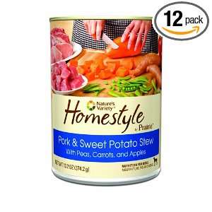 Prairie Homestyle Pork & Sweet Potato Stew Canned Dog Food by Natures 