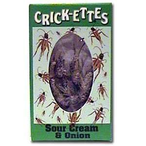 Crick ettes Snax   Sour Cream and Onion Crickets 6 packs