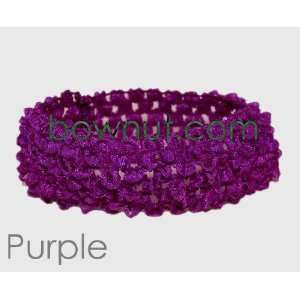  Purple   1.5 CROCHET HEADBANDS (12pk) Beauty