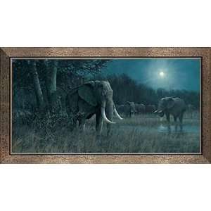  Michael Sieve   Ivory Knight Elephants X Large Canvas 