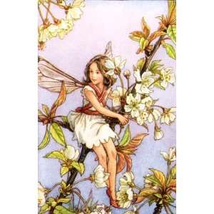  White Lilac Fairy Vintage Wall Art: Home & Kitchen