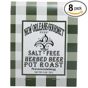 New Orleans Gourmet Foods Salt Free Beer Pot Roast Seasoning, 1 Ounce 