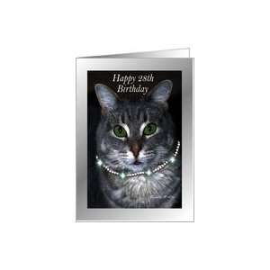  28th Happy Birthday ~ Spaz the Cat Card: Toys & Games