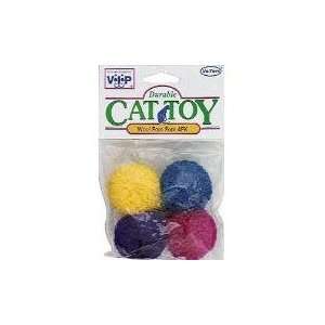   Pom Poms 4Pk Vo Wool Pom Poms 4Pk Scratchers and Toys