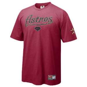  Houston Astros Brick MLB Practice 8 Short Sleeve Tee Shirt 