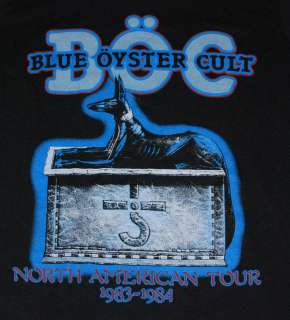 VTG BLUE OYSTER CULT REVOLUTION BY NIGHT SHIRT 1983 L  