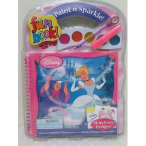   Disney Princess Cinderella Paint n Sparkle Fun Book 