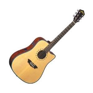  Washburn D46 SCE Acoustic Electric Guitar: Musical 