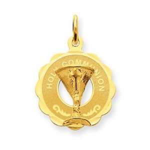  14k Yellow Gold Holy Communion Charm: Jewelry