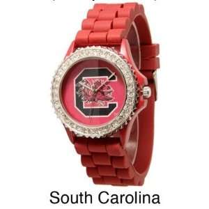  Collegiate Watch, South Carolina, Gamecocks, Red, Bling Bling 