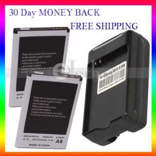 2x Battery + Dock Charger For Samsung Galaxy S Prevail SPH M820  