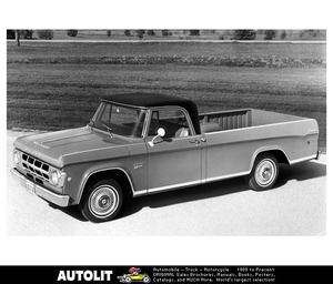 1969 Dodge D100 Pickup Truck Factory Photo  