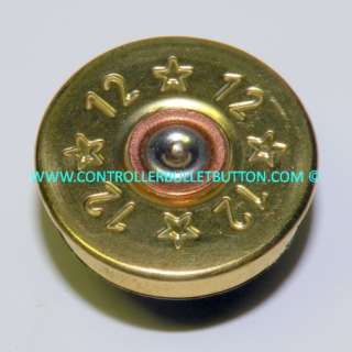Pad 12ga Bullet Buttons Bronze / Brass for XBOX 360 Controller w 