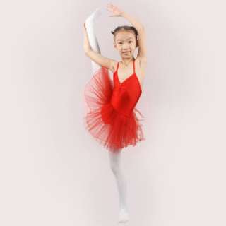 Girl Leotard Dance Dancing Wear Dress Ballet Dress Skirt Tutu Party 