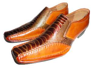 NIB MEN Brown Oxfords Fashion Pointy Dressy Dancing Cowboy Shoes Ep08 