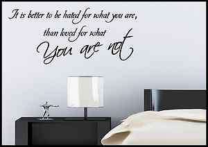   Quote Wall Sticker Bedroom Room Decal Mural Transfer Art Tattoo  