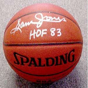  Sam Jones Autographed Basketball: Sports & Outdoors