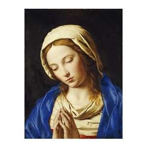   Battista Salvi   The Madonna At Prayer Giclee Canvas