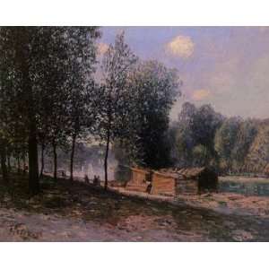   by the River Loing, Morning Alfred Sisley Hand P