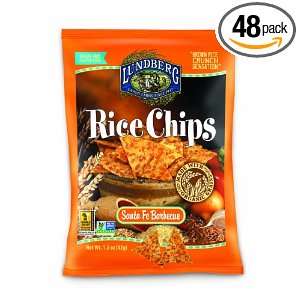 Lundberg Rice Chips Made with Organic Grains, Santa Fe Barbeque, 1.5 