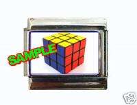 Rubiks Cube Custom Italian Charm Game, neat! Rubix  