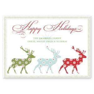  Deers Marching Holiday Cards