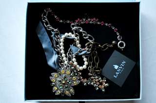 LANVIN RUNWAY Pearl+Crystal+Jewelled Chain Belt /Necklace *RARE*Huge 