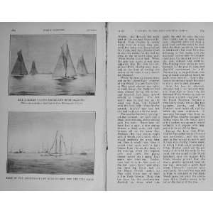  1910 Sport Yachting Ryde Regatta Boats Racing Flags: Home 