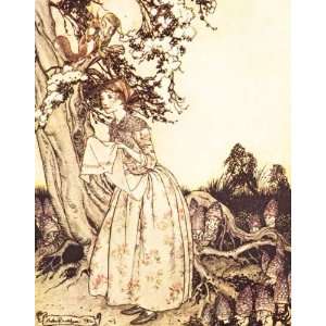 Hand Made Oil Reproduction   Arthur Rackham   32 x 40 inches   Mother 