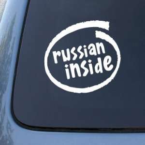  RUSSIAN INSIDE   Car, Truck, Notebook, Vinyl Decal Sticker 