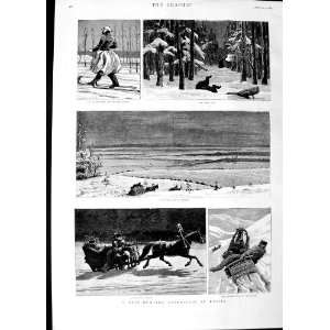  1890 Bear Hunting Russia Count Munster Snow Sport: Home 