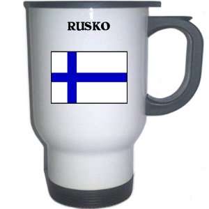  Finland   RUSKO White Stainless Steel Mug Everything 