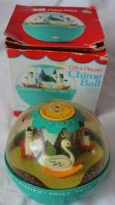 Vintage 1964 Roly Poly Chime Ball Fisher Price #165 Rocking Horses and 