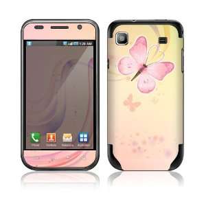  Samsung Vibrant T959 Skin Decal Sticker   Pink Butterfly 