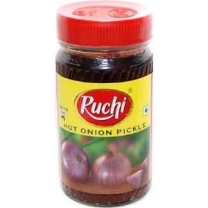 Ruchi Hot Onion Pickle   300g  Grocery & Gourmet Food